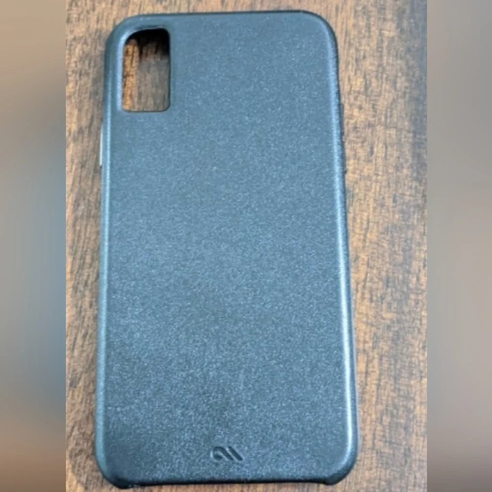 iPhone Xs/iPhone X Case Mate Black Genuine Leather Phone Case , NEW